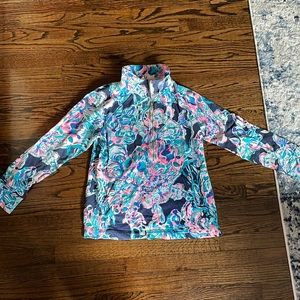 Lily Pulitzer Quarter Zip with Pockets!